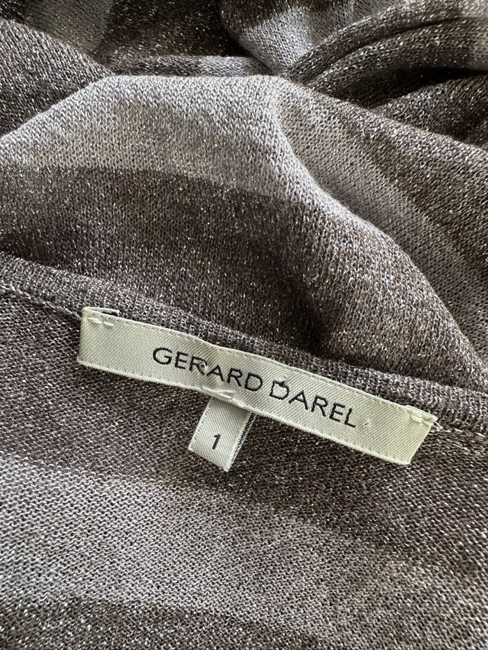 Pull fin pailleté marinière Gérard Darel T1 36 S - photo numéro 7