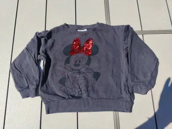 Sweat gris foncé Minnie 6 ans