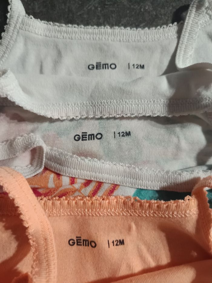 Lot bodies bretelles 12 mois - photo numéro 8