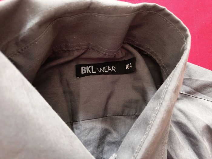 Chemise grise BKL wear 10 ans - photo numéro 2