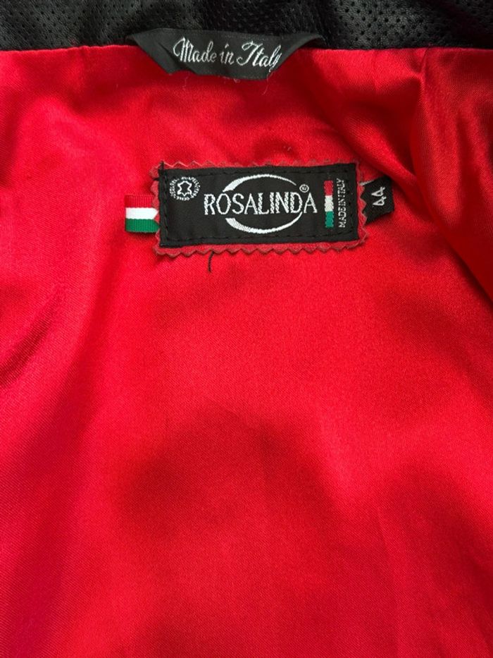 Veste en cuir rouge - photo numéro 4