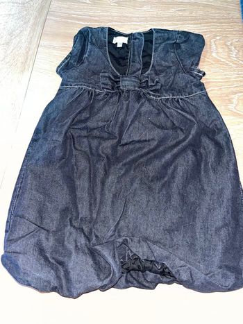 Robe jean noir 24 mois grain de blé