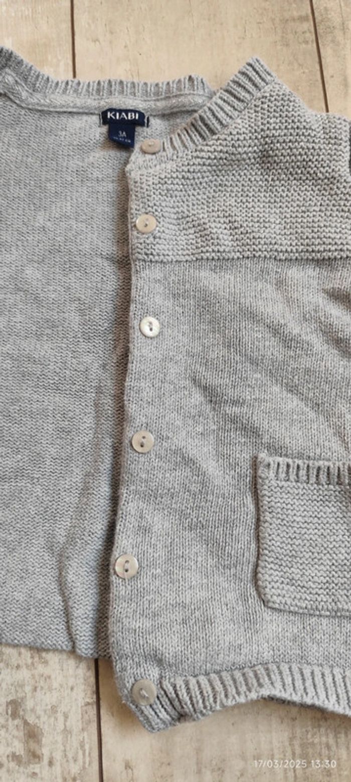 Gilet gris Kiabi T3A - photo numéro 2