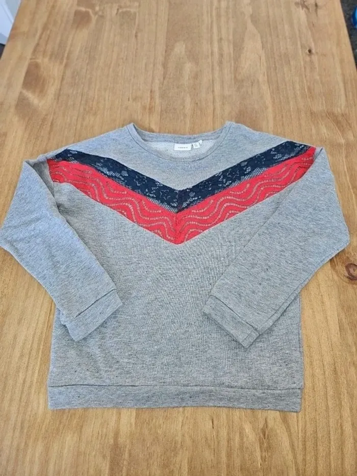 Sweat gris pailleté No Name 8 ans - photo numéro 3