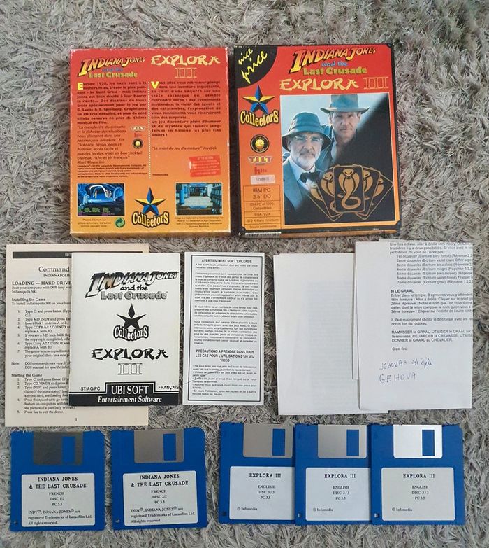 Indiana Jones and The Last Crusade & Explora III 3 Jeux IBM PC - photo numéro 2
