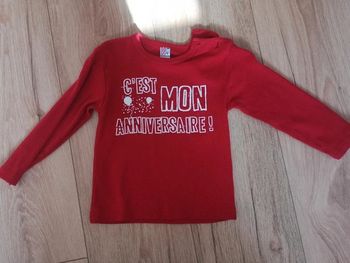 Tee shirt c'est mon anniversaire 2 ans