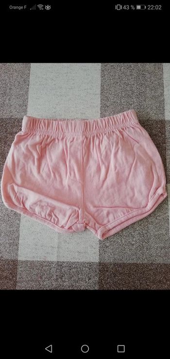 Short rose Tex 12 mois