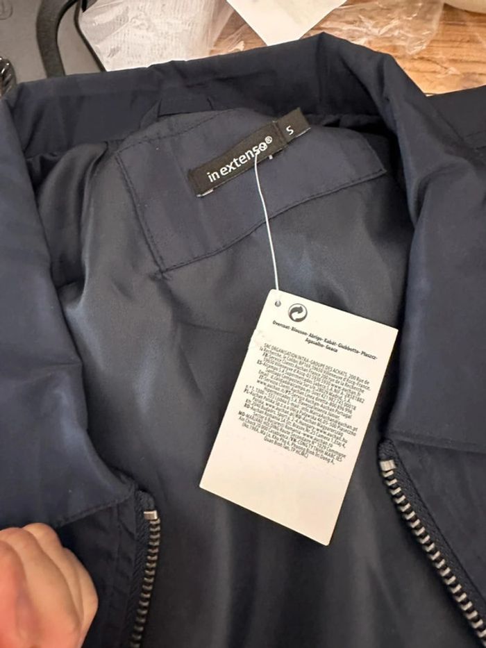 Veste coupe-vent imperméable bleu marine In extenso taille 36 - photo numéro 7