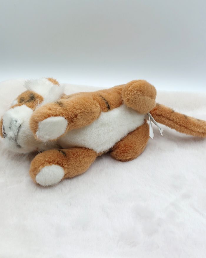 Vintage Peluche ancien doudou tigre TCC Continuity 1999 25/36 cm avec la queue - photo numéro 6