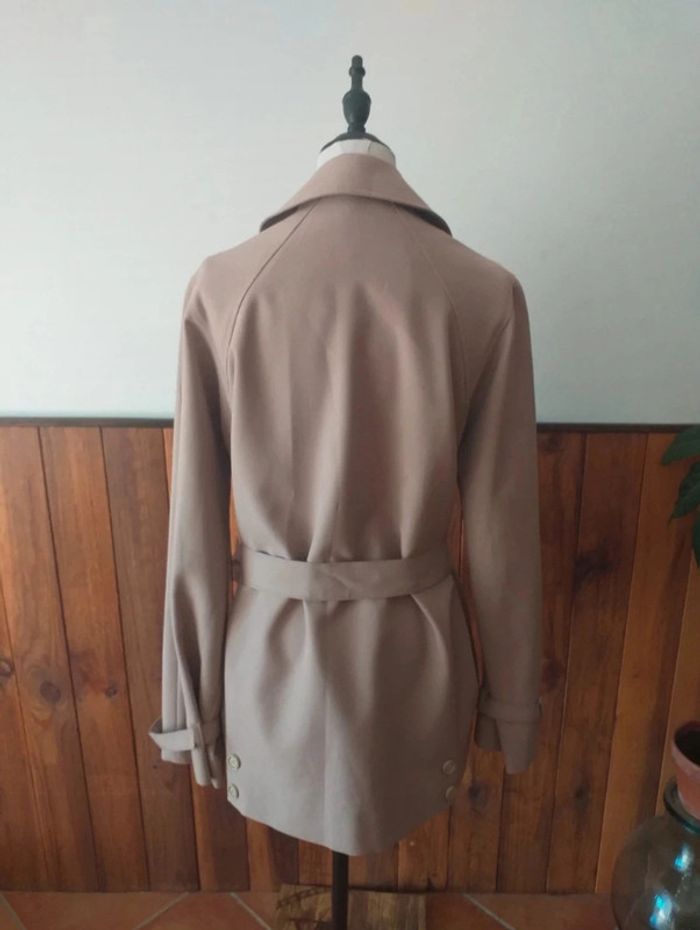 Trench marron/crème vintage - photo numéro 2