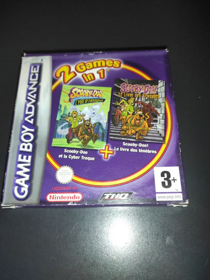 2 games in 1 Scooby doo Nintendo game boy advance