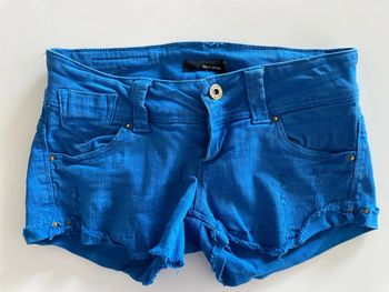 Short bleu femme
