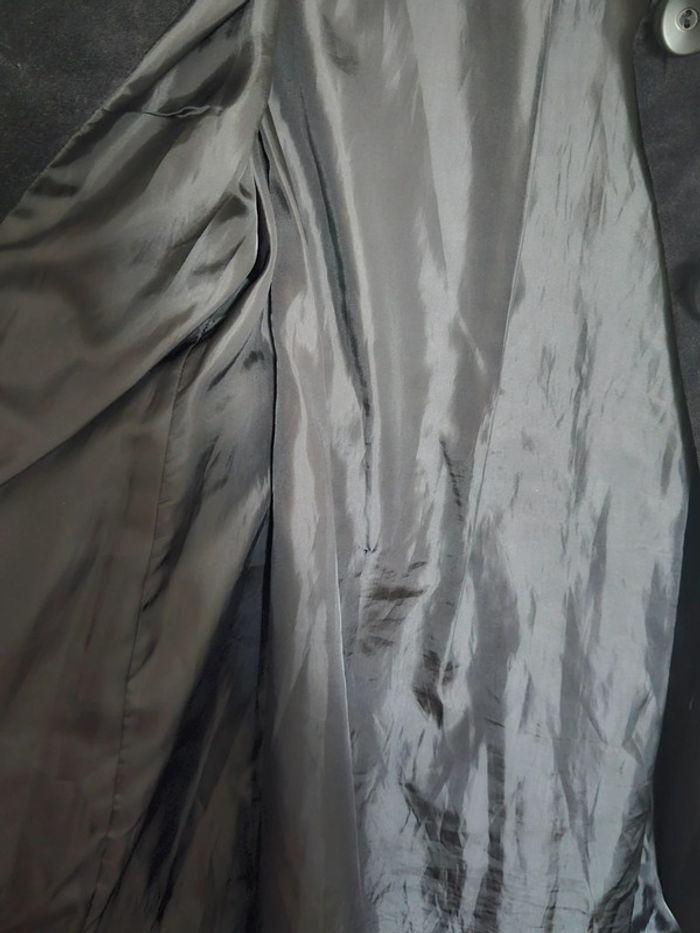 Veste longue en velours noir Wallis - photo numéro 9
