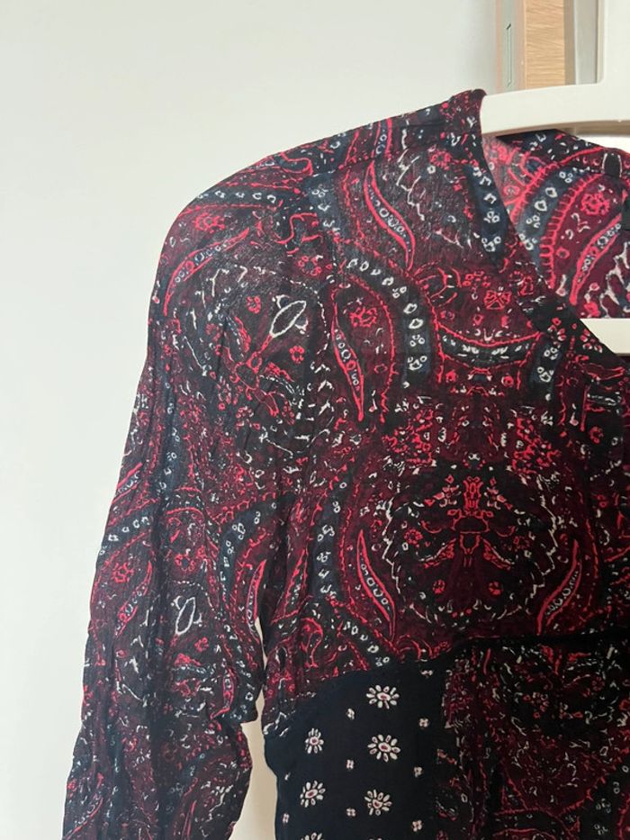 Blouse bordeaux - photo numéro 2