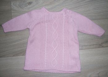 pull long "kimbaloo" rose 6 mois état neuf