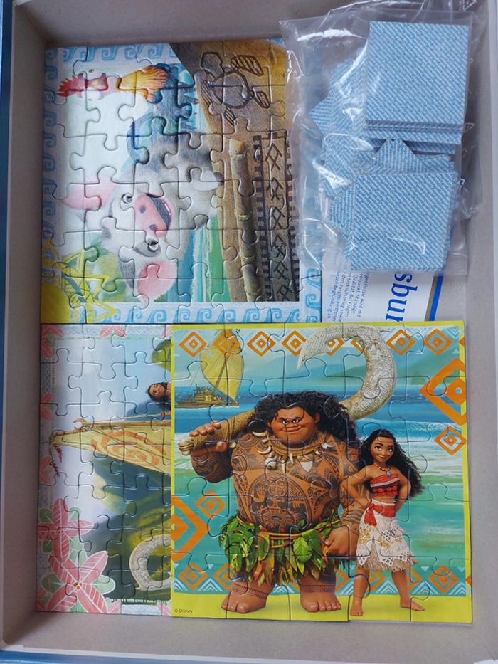 Puzzle et memory vaiana ravensburger 25, 36 et 49 pièces - photo numéro 2