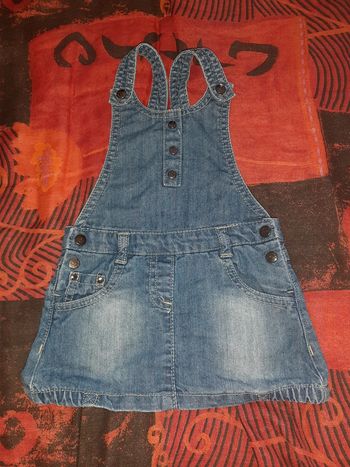 Robe salopette en jean 6mois