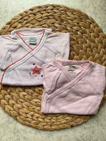 Lot 2 bodies fille 1 mois