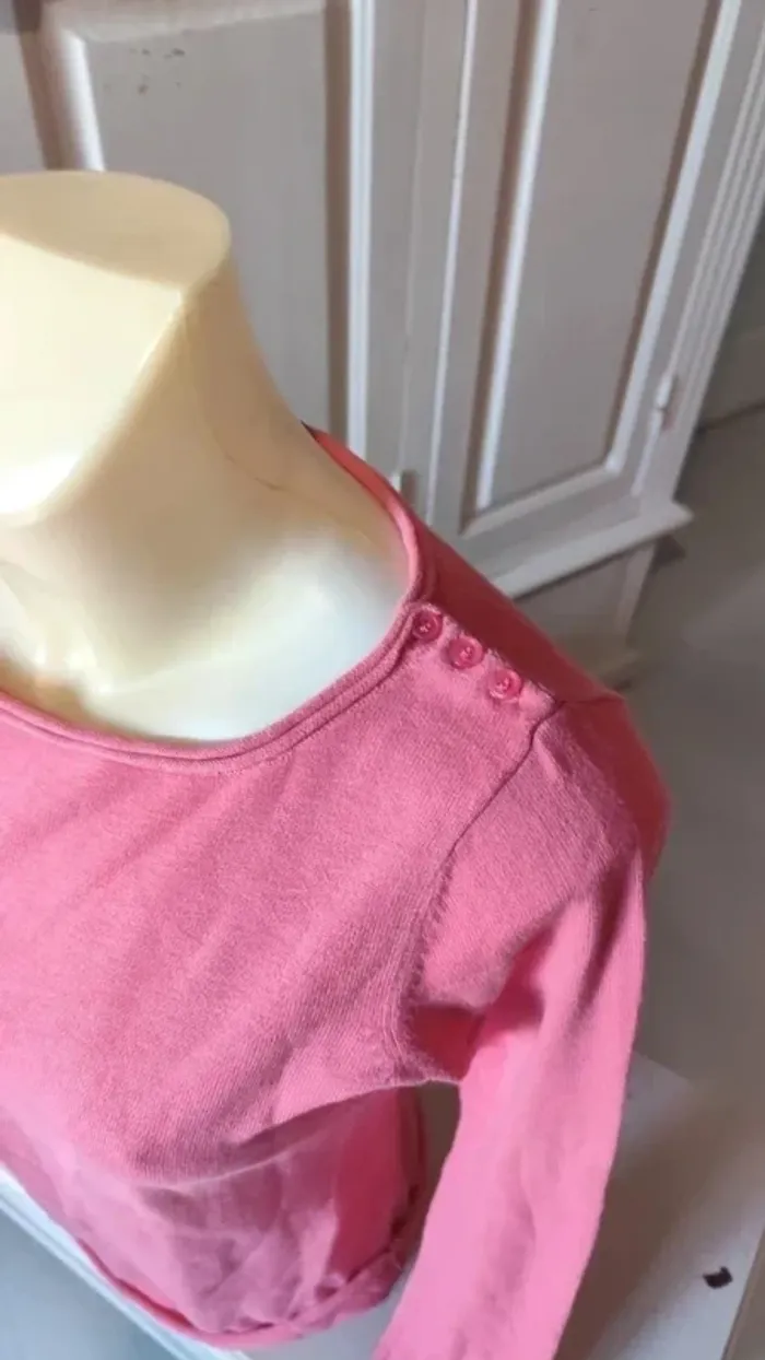 Tee shirt/Pull léger rose T38 - Camaïeu - photo numéro 3