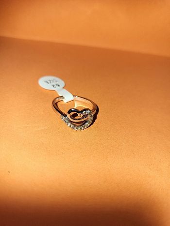 Bague Argenté Cœur Taille 52