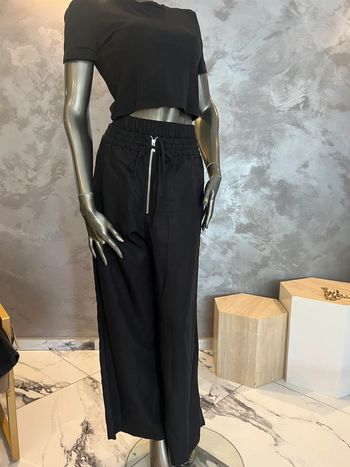 Pantalon large noir Zara M
