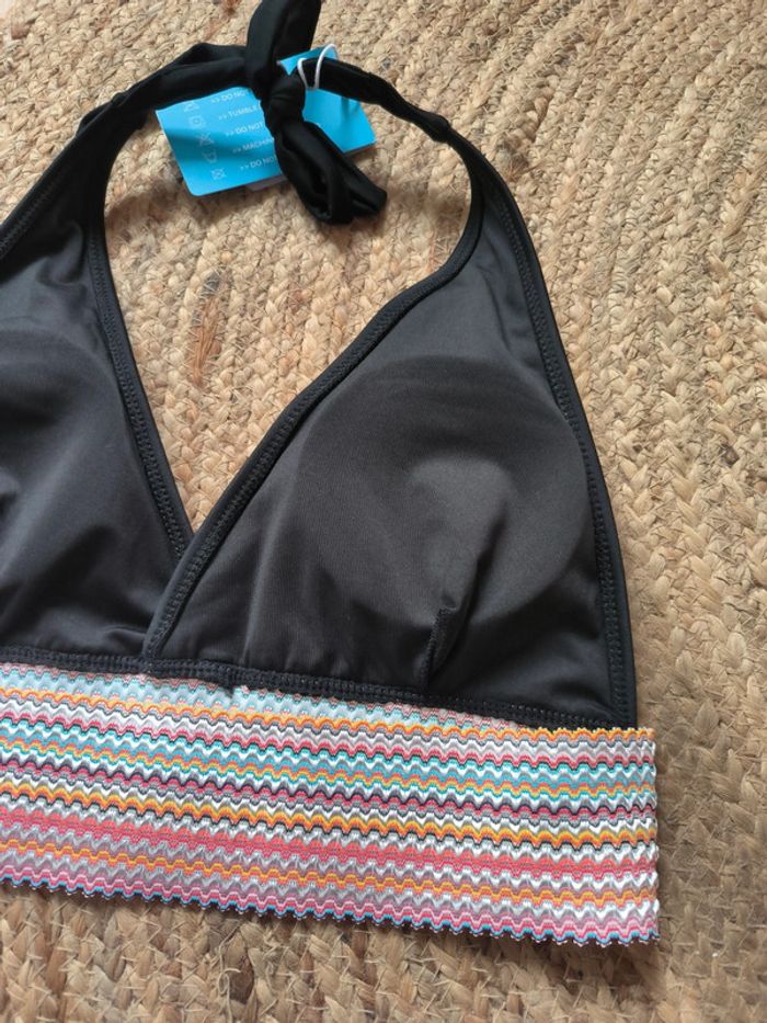 Maillot de bain bikini noir Taille S - Tendance 2025 - photo numéro 4
