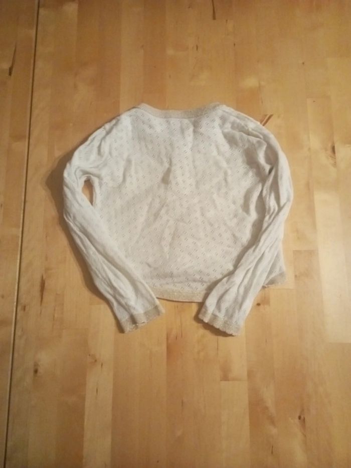 Gilet blanc cassé - photo numéro 4