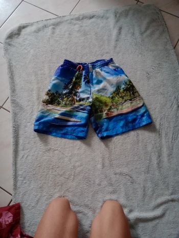 Short de bain homme taille s palmier c17