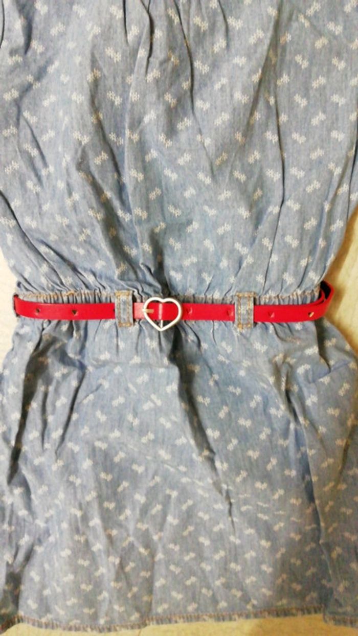 Très jolie robe jeans imprimée c&a - photo numéro 3