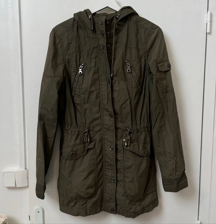 Parka vert kaki AJC – Taille 36, coupe-vent - photo numéro 2