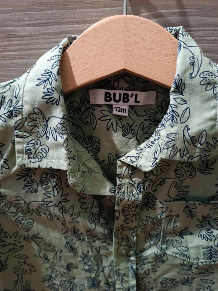 Chemise courtes manches motif jungle - photo numéro 2