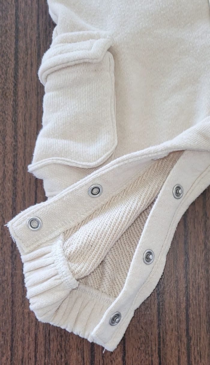 Salopette blanc/beige 3 mois - photo numéro 4
