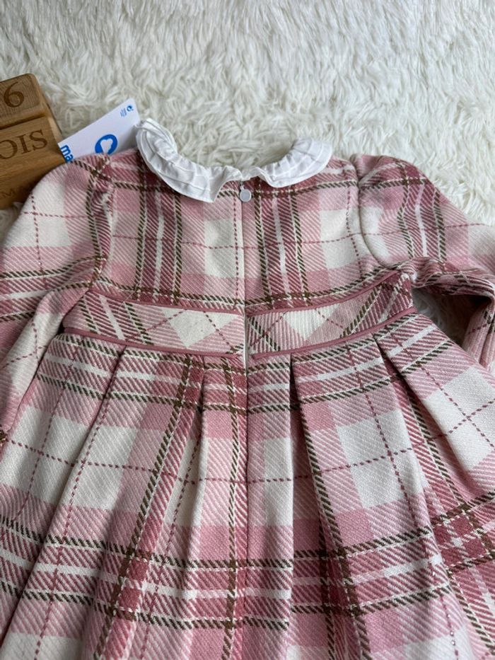 Robe à carreaux col à volants Mayoral taille 36 mois - photo numéro 6