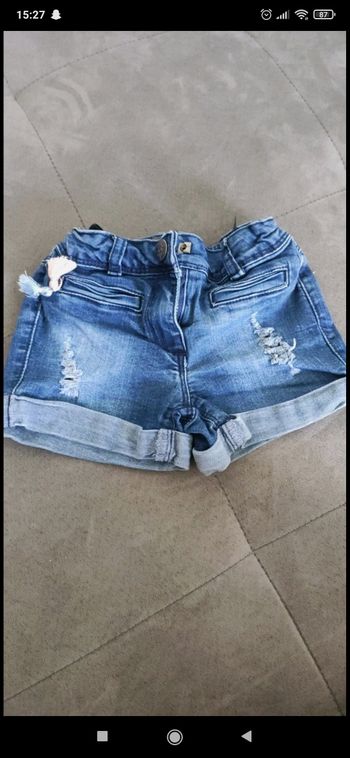 Short en jean