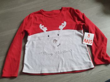 Pull pyjama Noël 8ans garçon