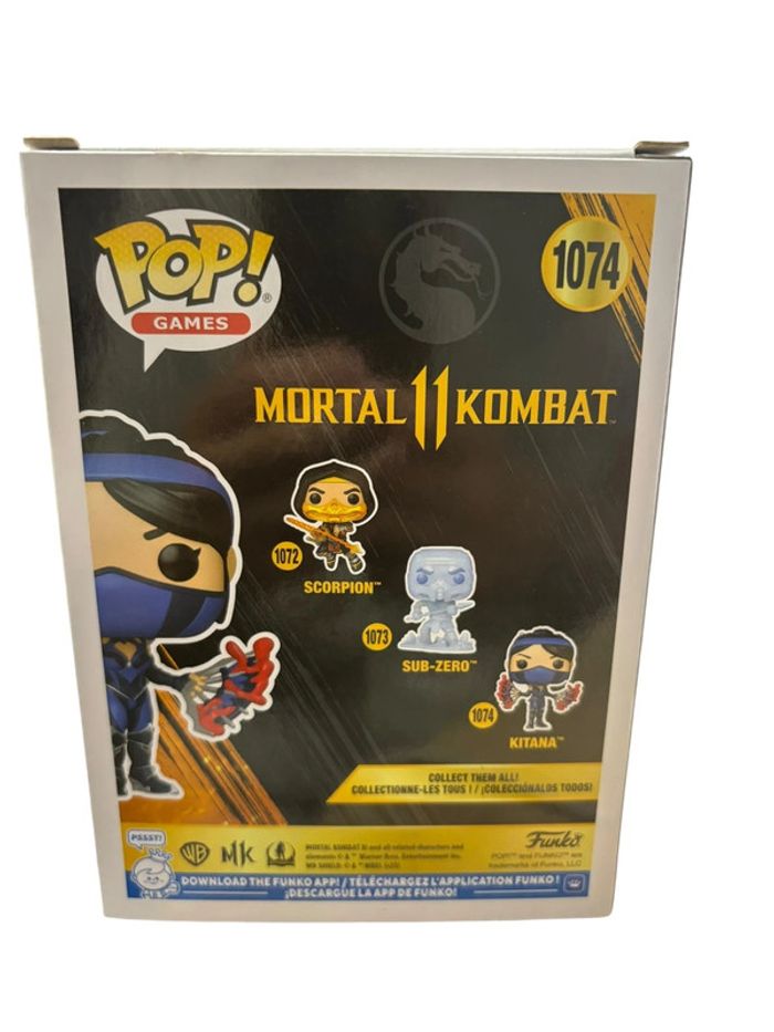 Figurine Funko Pop Mortal Kombat Kitana 1074 neuf - photo numéro 2