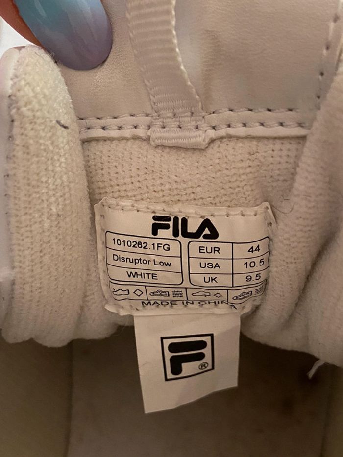 Baskets Fila Distuptor Low blanche T44 - photo numéro 8