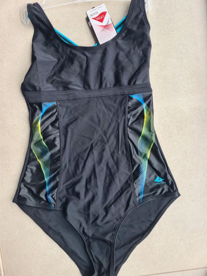 Maillot de bain 36 neuf Noir bleu vert - photo numéro 1