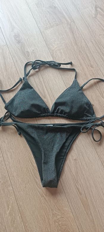 Maillot de bain noir pailleté