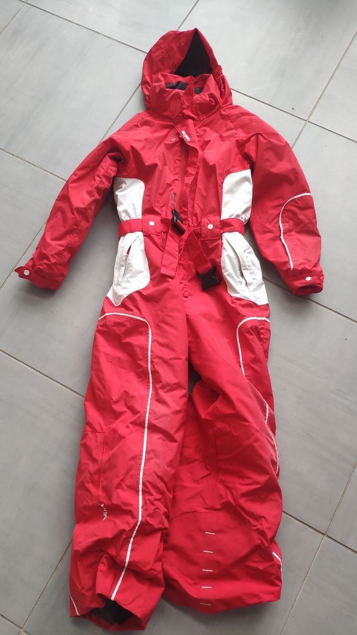 Combinaison De Ski Enfant Wedze - Rouge - Taille 6 Ans - Très Bon état