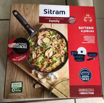 Batterie de cuisine Sitram family 6 pièces tous feux dont induction neuve ds emballage