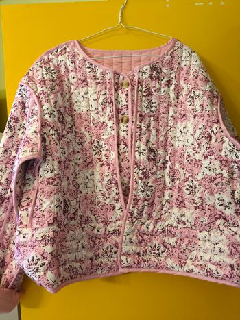 Veste matelassée rose