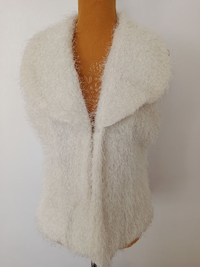 Gilet sans manches blanc effet moumoute, taille XL Passion Fashion passion - photo numéro 5