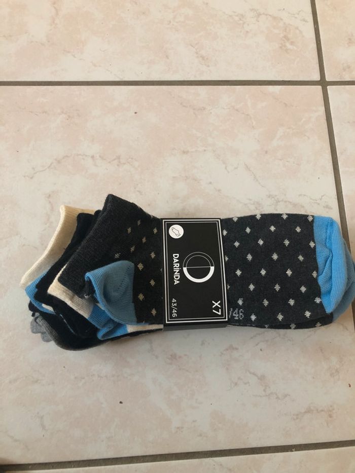 Lot de 7 paires de socquettes Darinda taille 43/46 neuves dans leur emballage