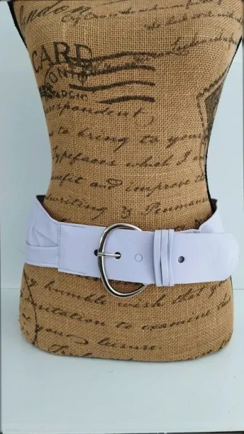 Ceinture souple lilas 85 cm femme