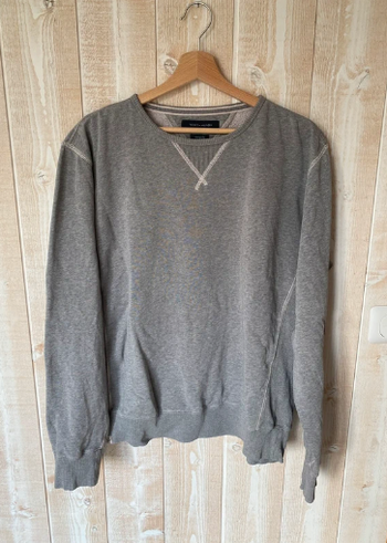 Sweat gris Tommy Hilfiger – Taille XL (vintage fit)
