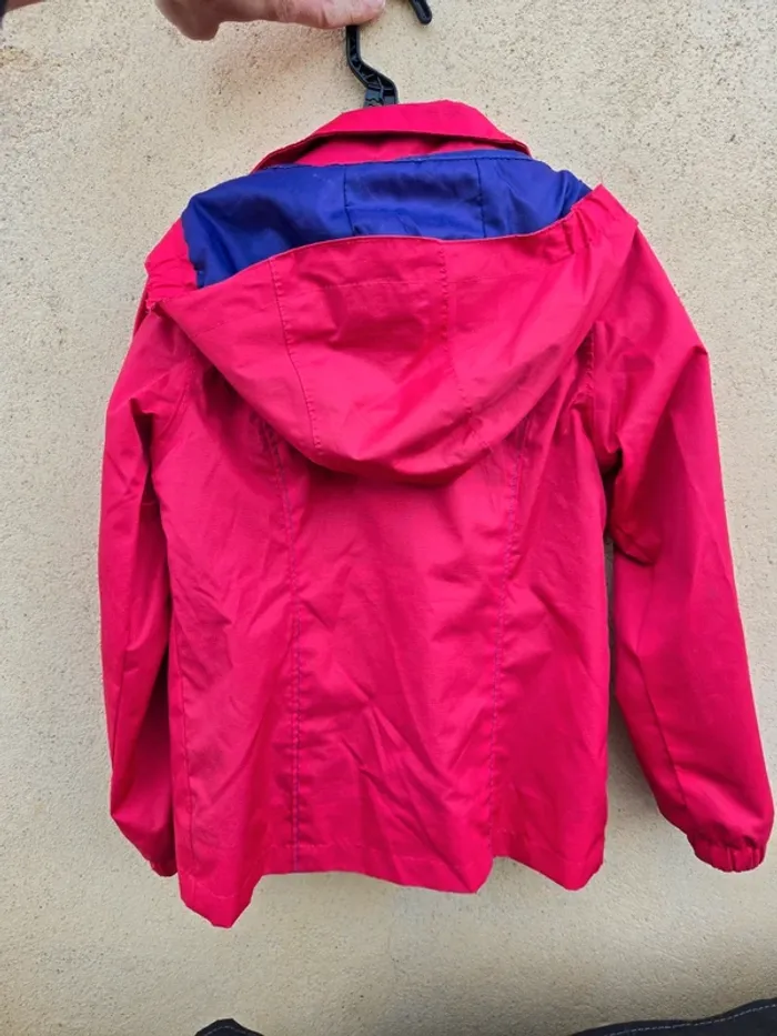 Veste imperméable 6 ans Quechua fuschia violet - photo numéro 2