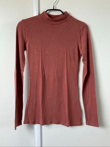 Lot de 2 tee-shirt rose manche longue avec col roulé