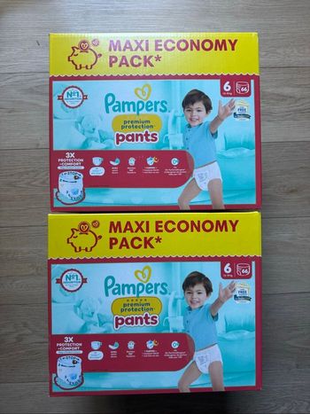 132 couches culottes Pampers premium taille 6