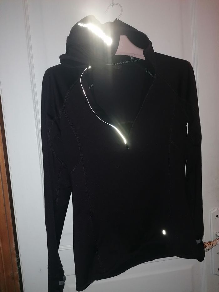 Veste sweat technique 💜 running à capuche femme S - photo numéro 3